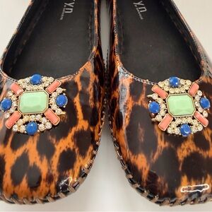 Vintage Upcycled French shoe clips with Jewel Embellishments